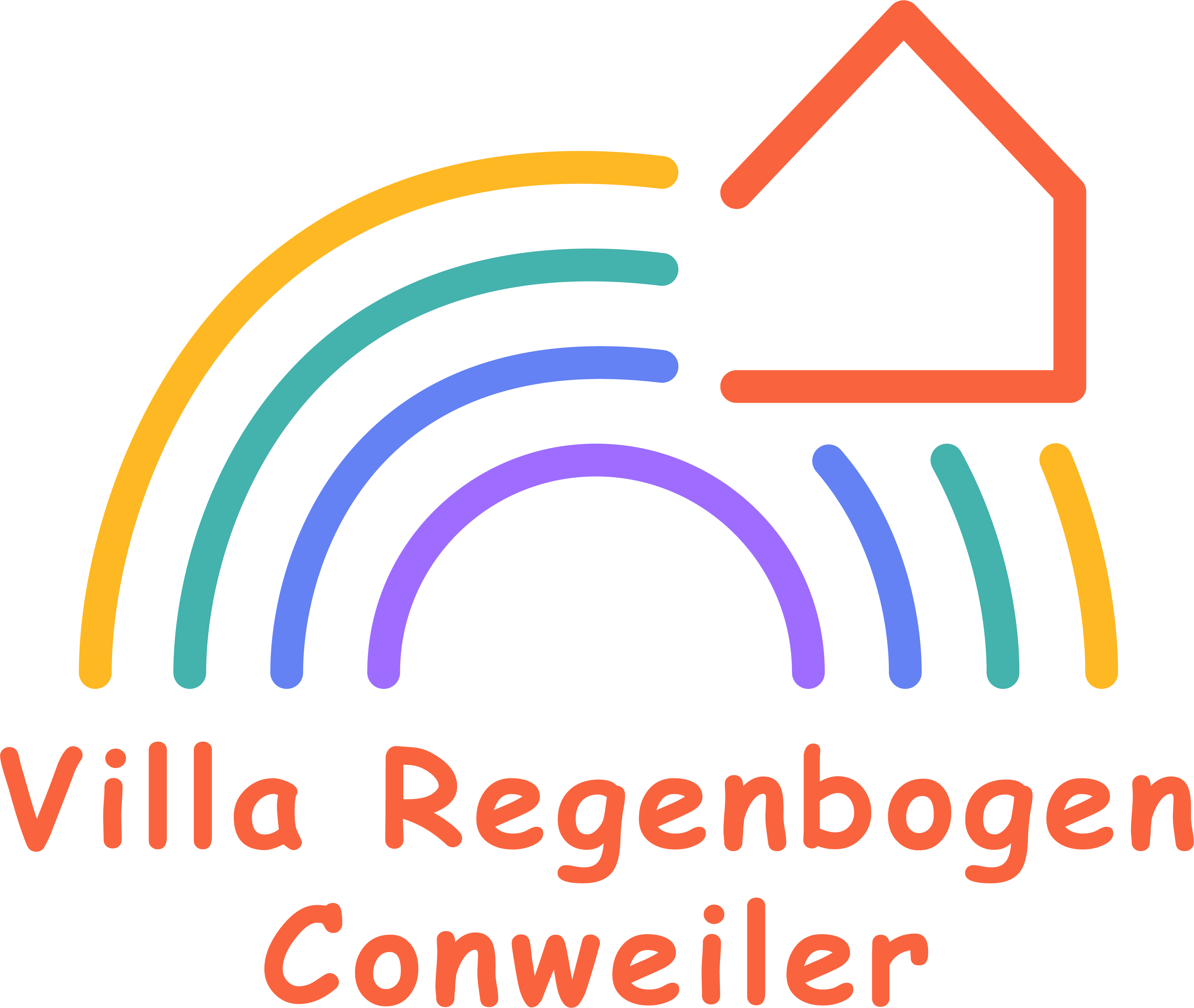 Logo der Kindertagesstätte "Villa Regenbogen"