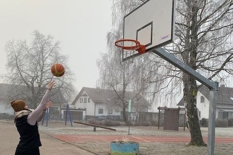 Neuanschaffung eines Basketballkorbs in Langenalb