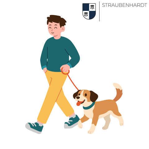 Saubere Wege für alle: Bitte Hundekot auch vor fremden Grundstücken und auf öffentlichen Flächen direkt beseitigen.