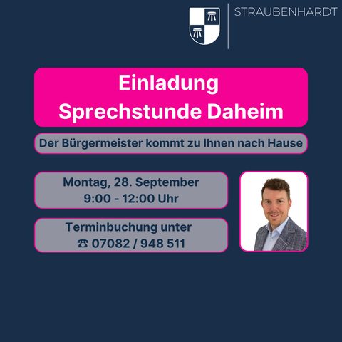 Bürgermeister Helge Viehweg kommt zur Sprechstunde daheim direkt zu Ihnen.