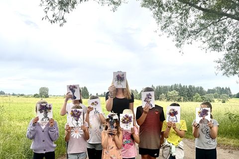Die Naturentdecker der Ferienbetreuung in Feldrennach