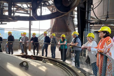 Besuch in der Völklinger Hütte, einem faszinierenden Weltkulturerbe, während der Exkursion ins Saarland