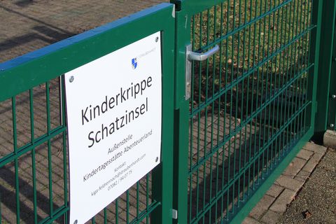 Die "Schatzinsel" ist eine Außenstelle der Kita "Abenteuerland" und wird auch von Barbara Drollinger geleitet. Fotos: Gemeinde