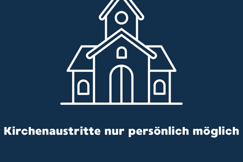 Kirchenaustritte müssen persönlich im Standesamt erfolgen.
