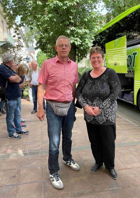 Die Komitee-Vorsitzenden beider Seiten: Jürgen Dräger und Annick Grémy. Fotos: Pietriga