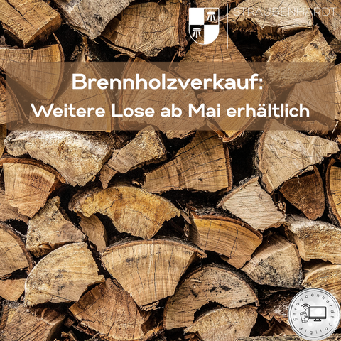 Ab Mai gibt es im Online‑Shop wieder Lose für Brennholz.