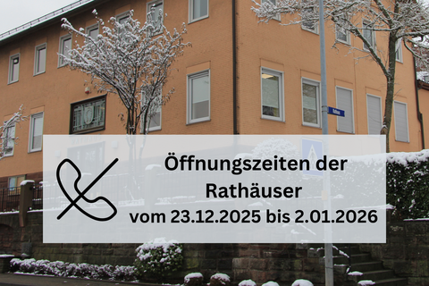 Ausgenommen von der Schließung sind das Standesamt, das Friedhofswesen sowie die Technischen Dienste.