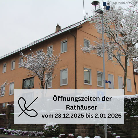 Ausgenommen von der Schließung sind das Standesamt, das Friedhofswesen sowie die Technischen Dienste.