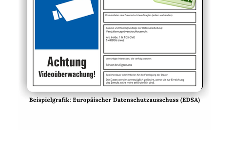 In Deutschland besteht eine gesetzliche Verpflichtung zur Kennzeichnung von Videoüberwachung durch ein Hinweisschild. 