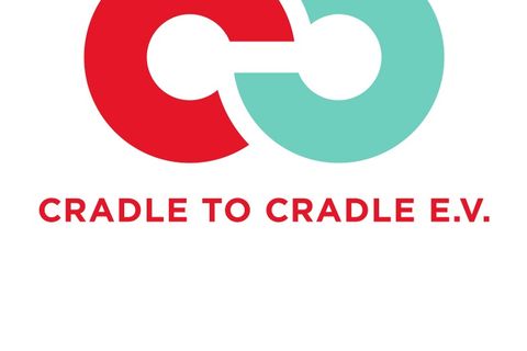 Das Cradle-to-Cradle-Logo des gleichnamigen Vereins in Berlin.