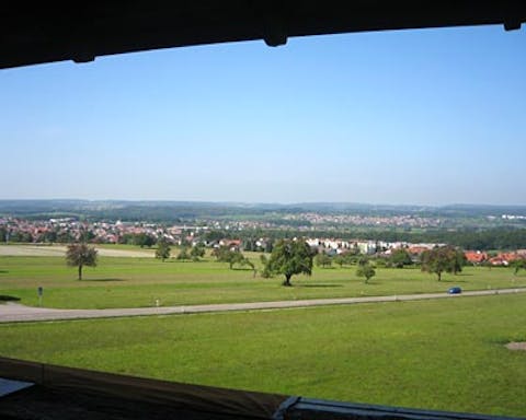 Ausblick vom Aussichtsturm Schwanner Warte