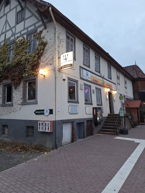 Das Irish Pub The Dubliner in der Hauptstraße in Schwann.