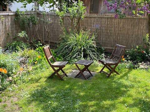 Außenbereich der Ferienwohnung Talblick