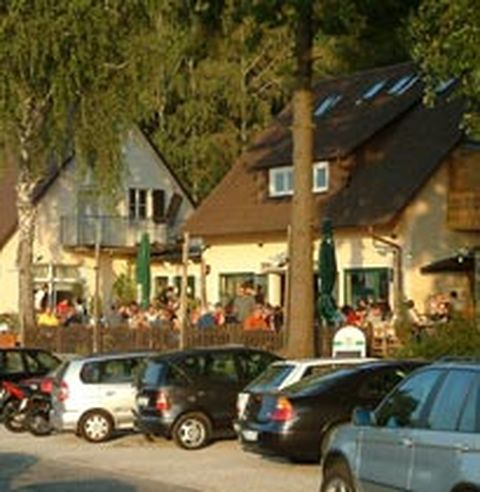 Blick auf die Gartenterrasse